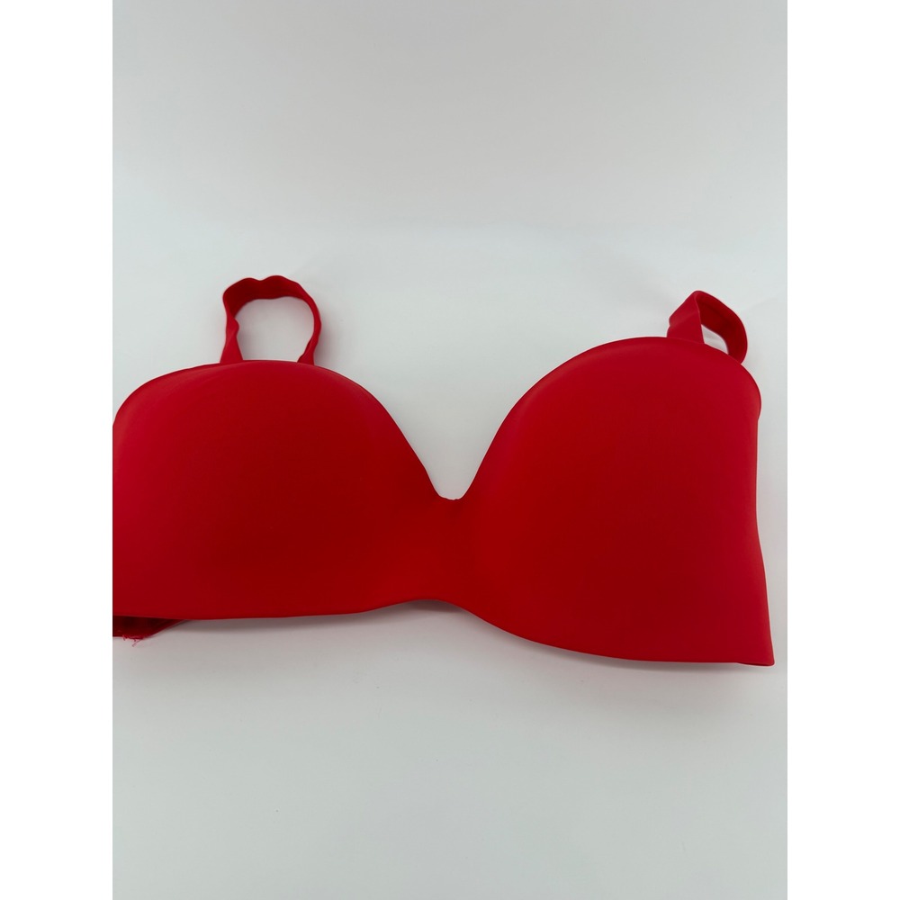 TA3 Womens M Large Cup (G-K) No Wire Swim Bra Bikini Top in Red